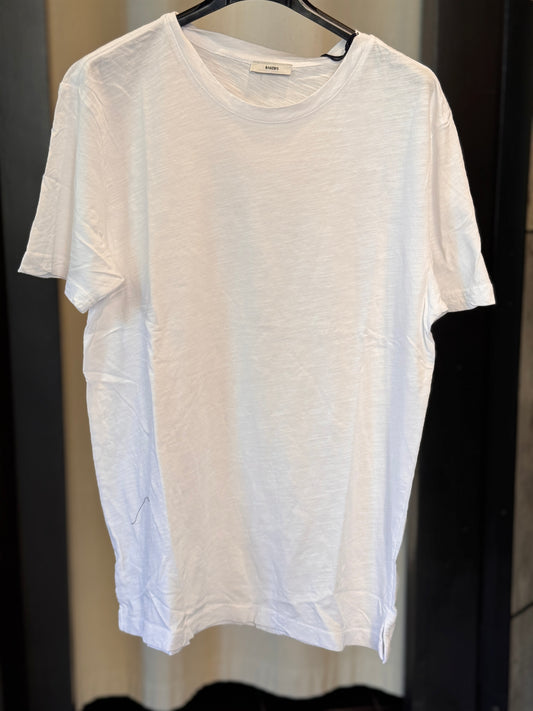 T-shirt bianca effetto cotone fiammato 2981